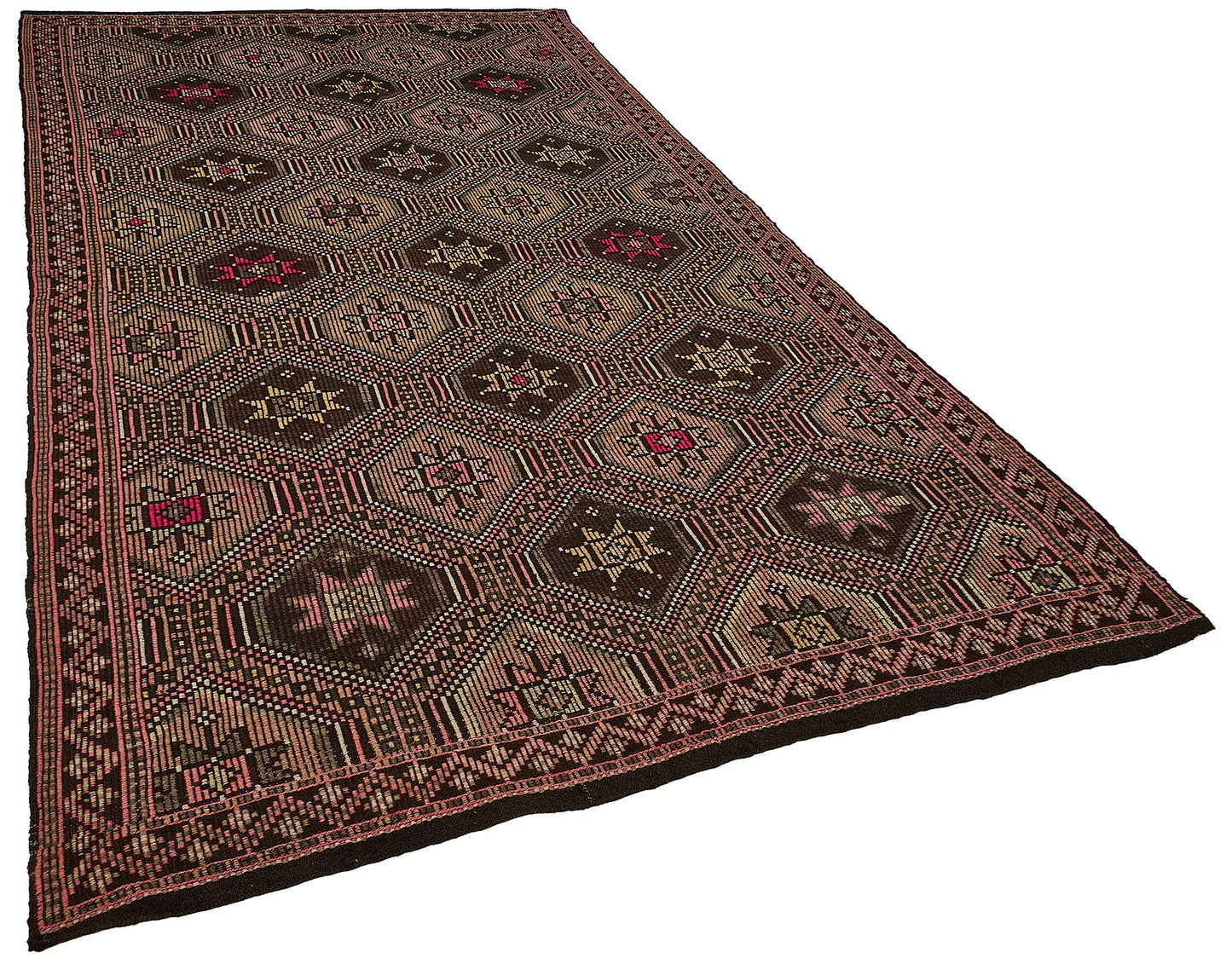 6x11 Vintage Turkish Cicim Kilim Rug - 51205