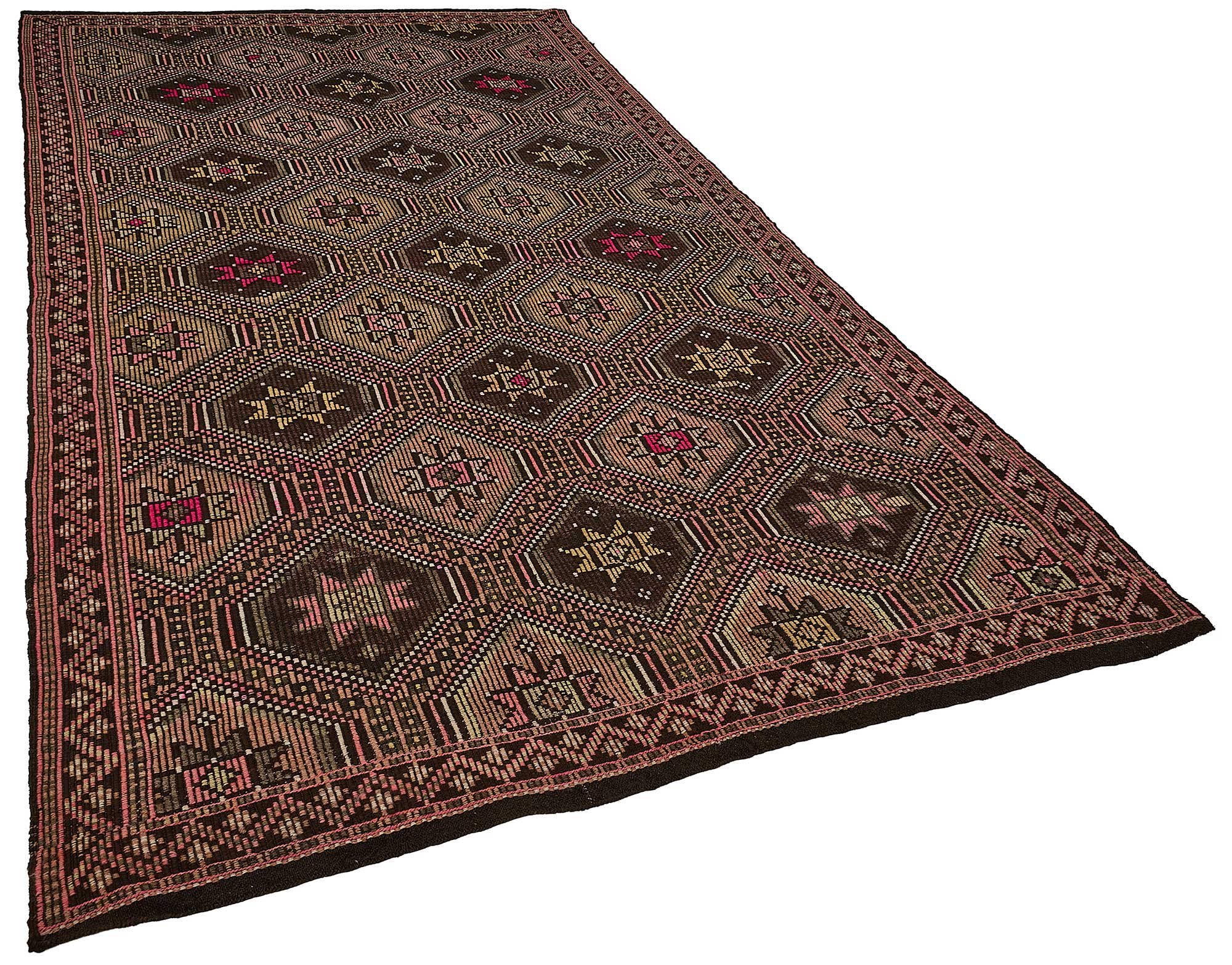 6x11 Vintage Turkish Cicim Kilim Rug - 51205