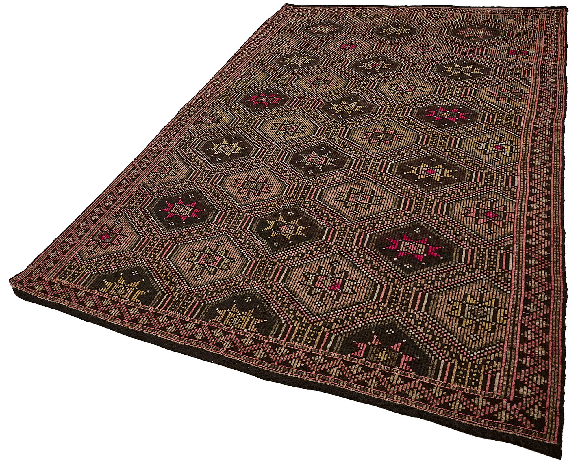 6x11 Vintage Turkish Cicim Kilim Rug - 51205