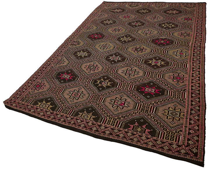 6x11 Vintage Turkish Cicim Kilim Rug - 51205