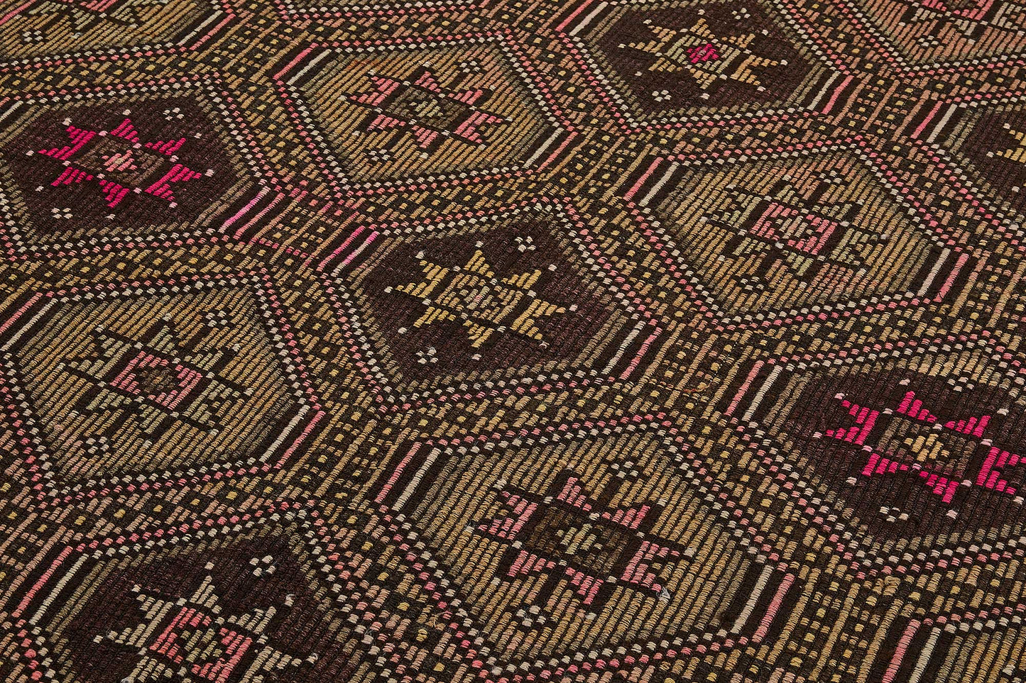 6x11 Vintage Turkish Cicim Kilim Rug - 51205