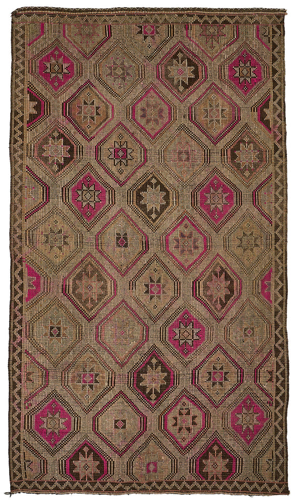 6x11 Vintage Turkish Cicim Kilim Rug - 51207