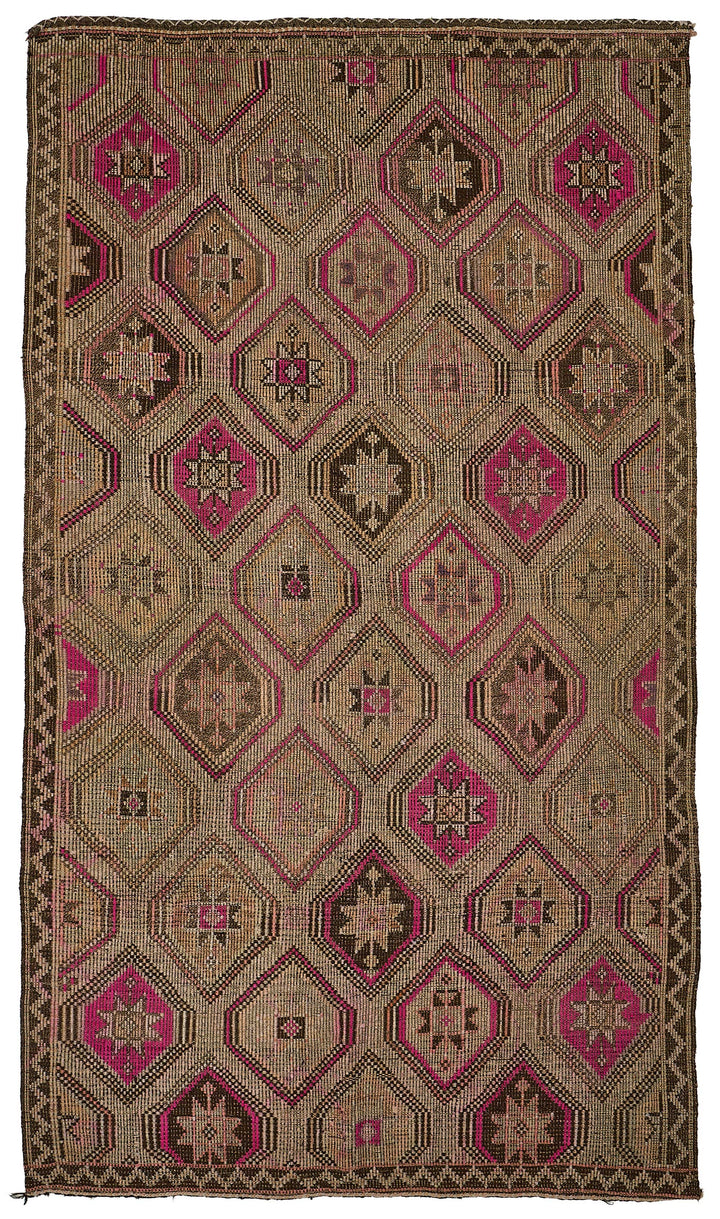6x11 Vintage Turkish Cicim Kilim Rug - 51207