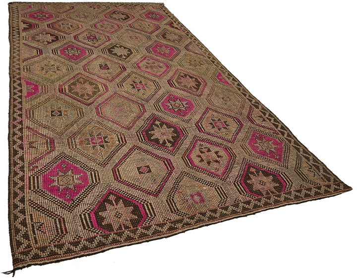 6x11 Vintage Turkish Cicim Kilim Rug - 51207