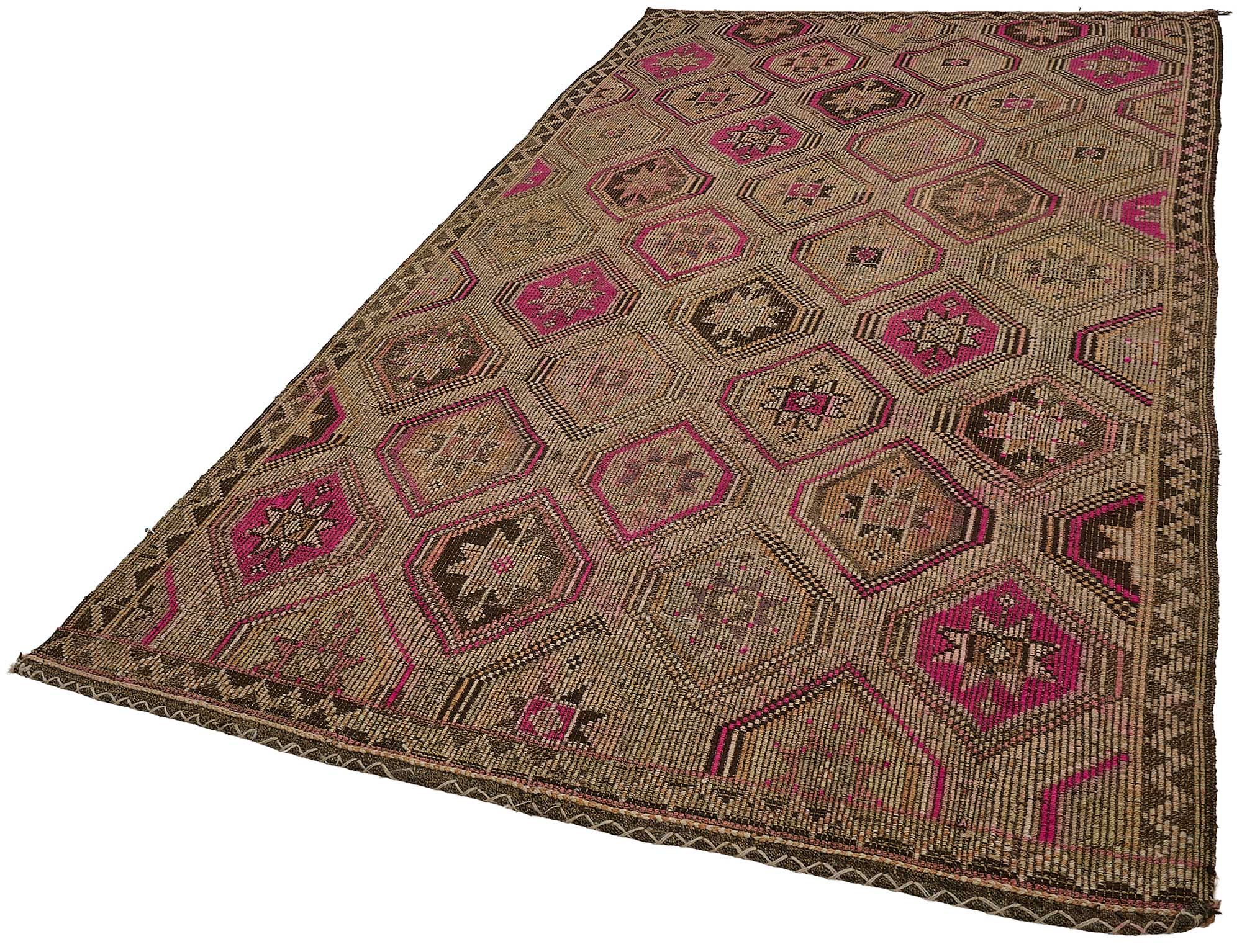 6x11 Vintage Turkish Cicim Kilim Rug - 51207