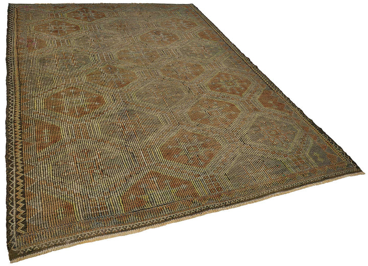 6x9 Vintage Turkish Cicim Kilim Rug - 51208