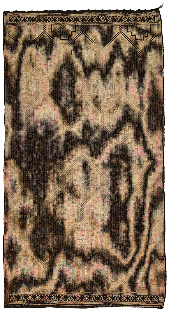 5x9 Vintage Turkish Cicim Kilim Rug - 51209
