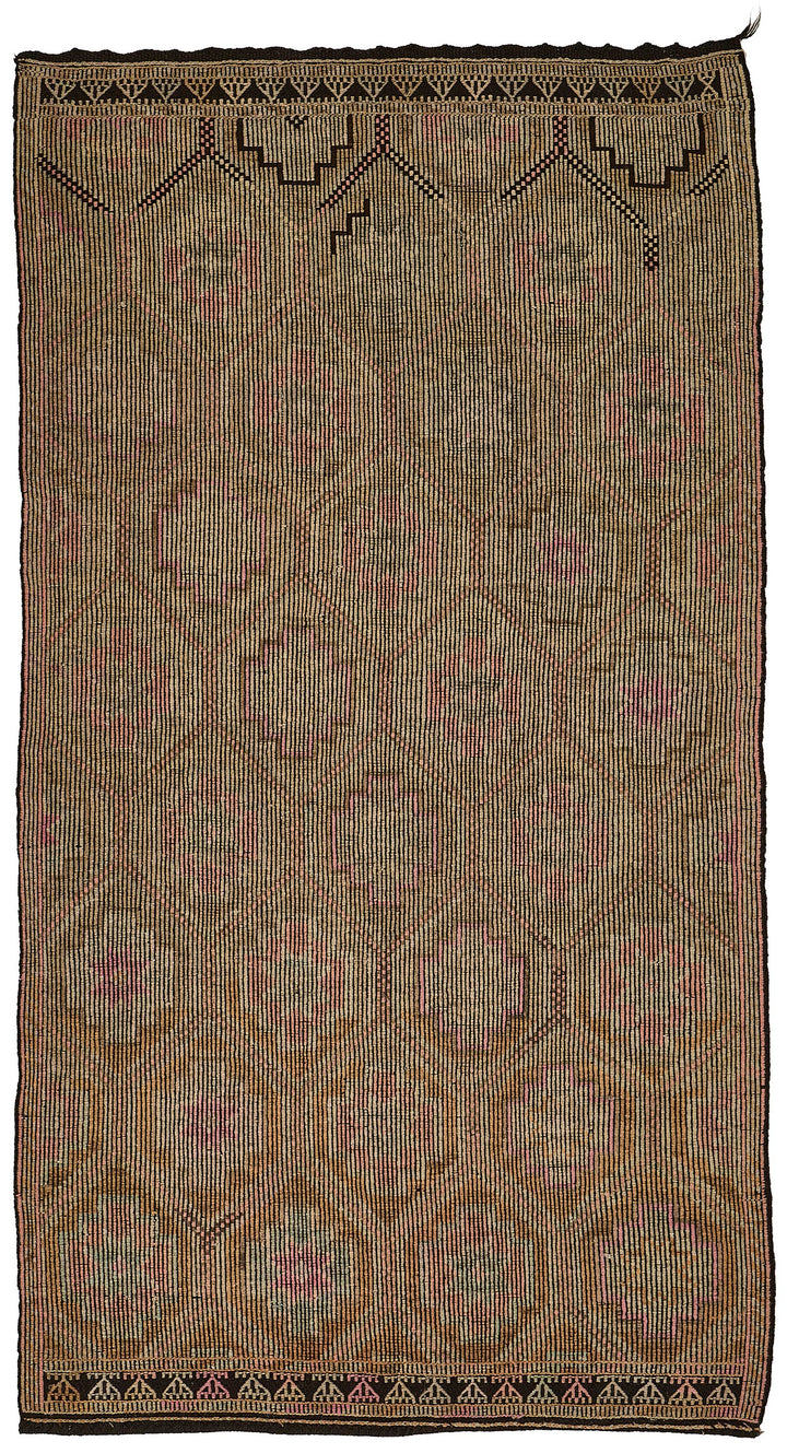 5x9 Vintage Turkish Cicim Kilim Rug - 51209