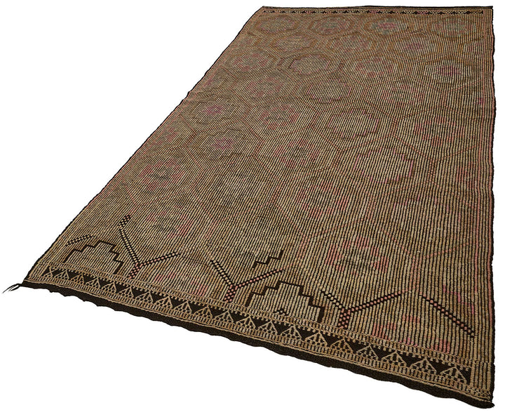 5x9 Vintage Turkish Cicim Kilim Rug - 51209