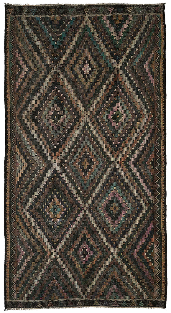 6x12 Vintage Turkish Cicim Kilim Rug - 51210