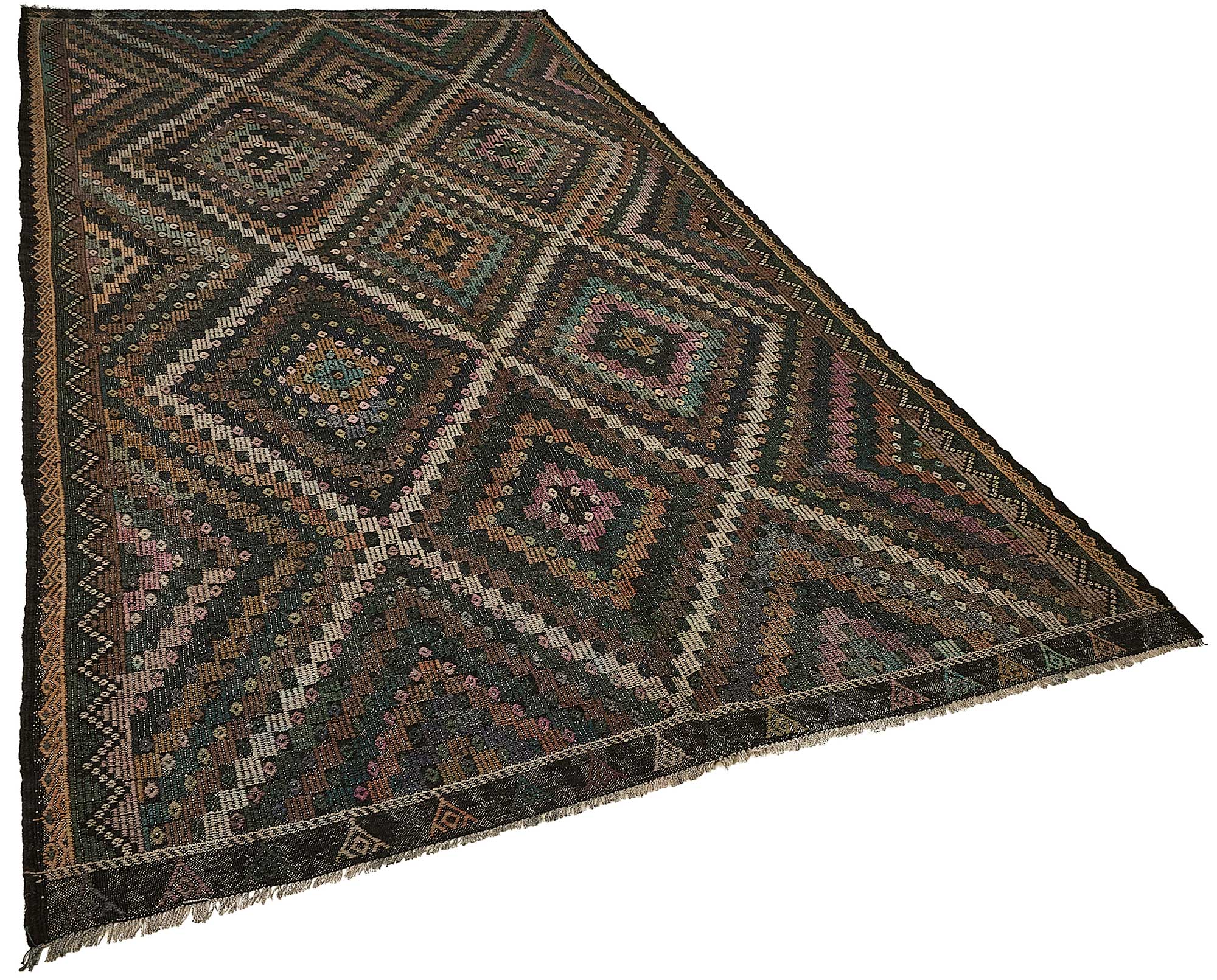 6x12 Vintage Turkish Cicim Kilim Rug - 51210