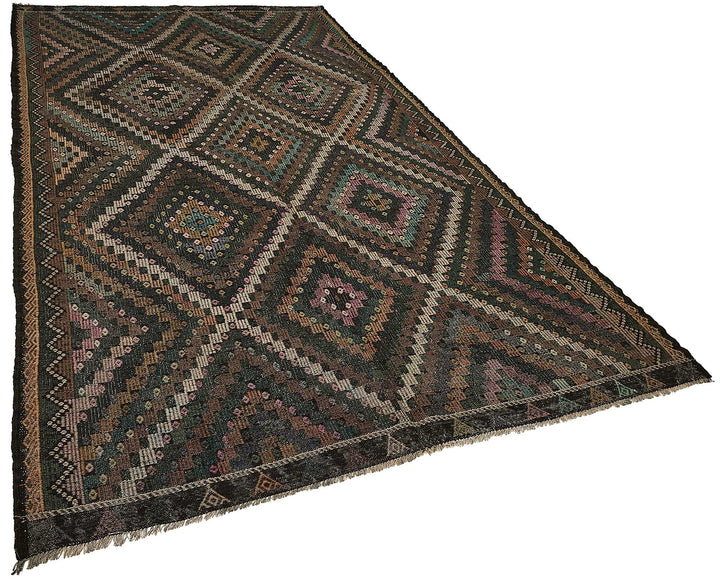 6x12 Vintage Turkish Cicim Kilim Rug - 51210
