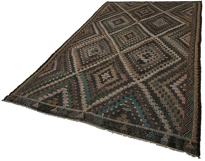 6x12 Vintage Turkish Cicim Kilim Rug - 51210