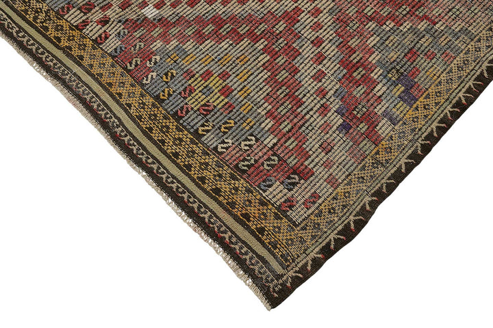5x9 Vintage Turkish Cicim Kilim Rug - 51211