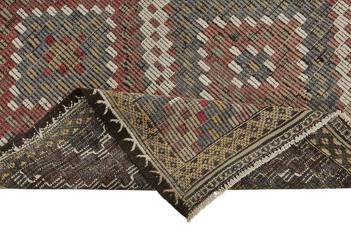 5x9 Vintage Turkish Cicim Kilim Rug - 51211