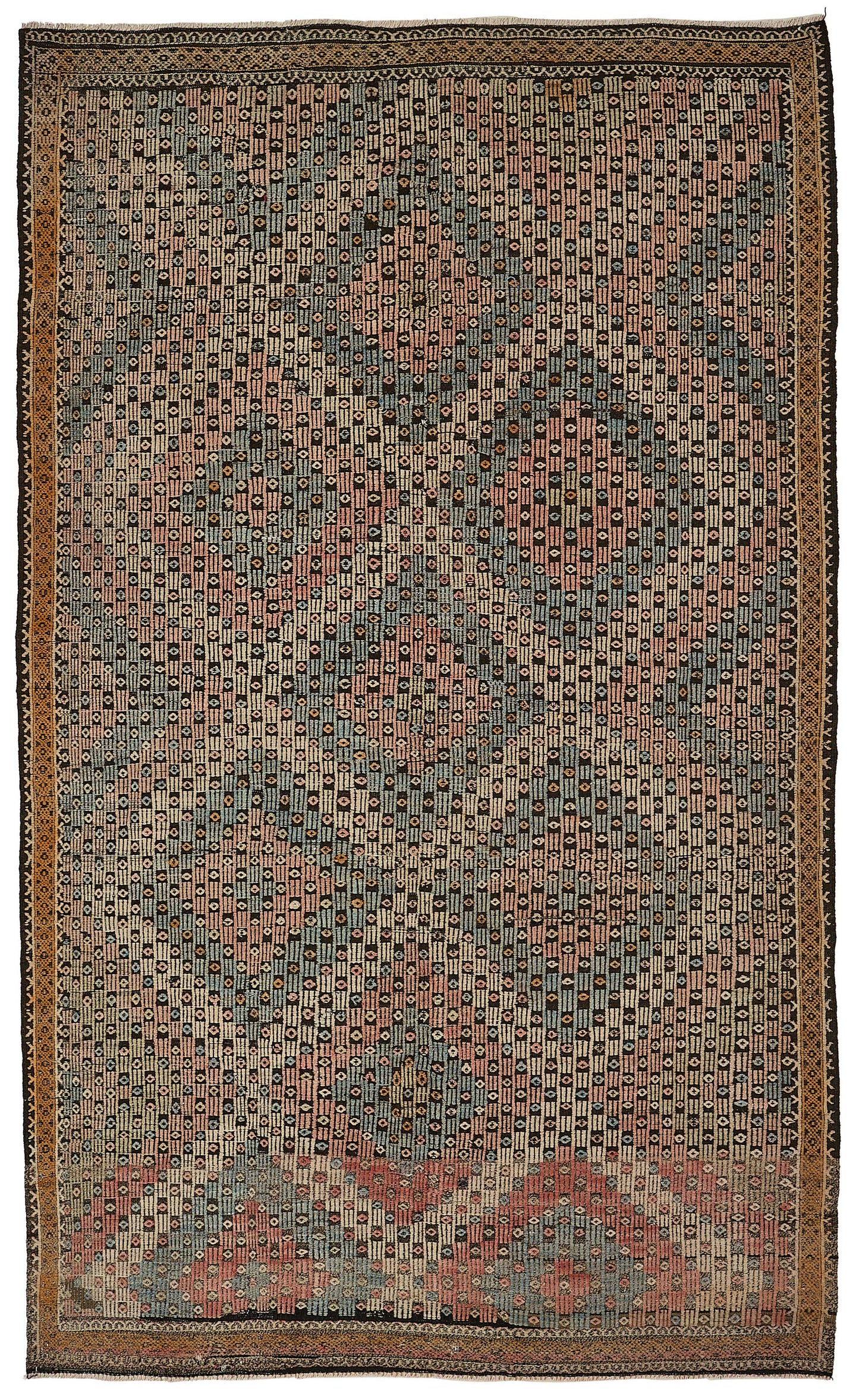 6x10 Vintage Turkish Cicim Kilim Rug - 51212