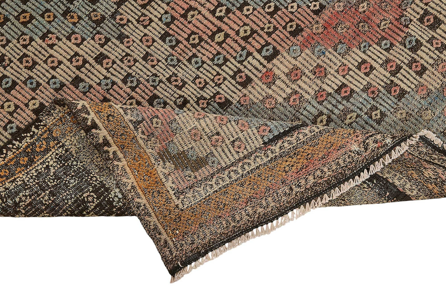 6x10 Vintage Turkish Cicim Kilim Rug - 51212
