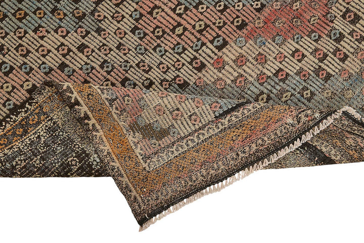 6x10 Vintage Turkish Cicim Kilim Rug - 51212