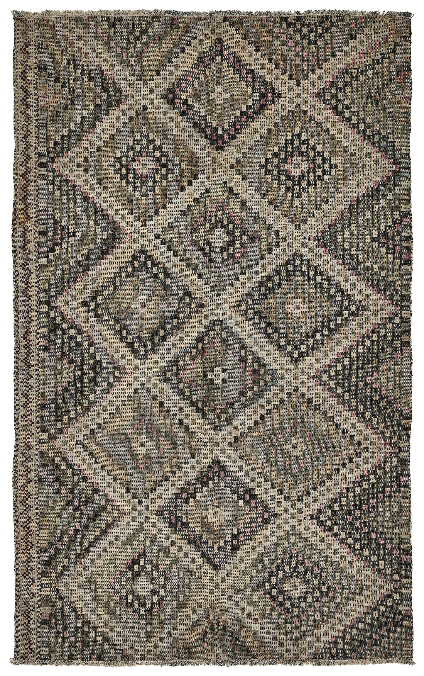 5x9 Vintage Turkish Cicim Kilim Rug - 51213