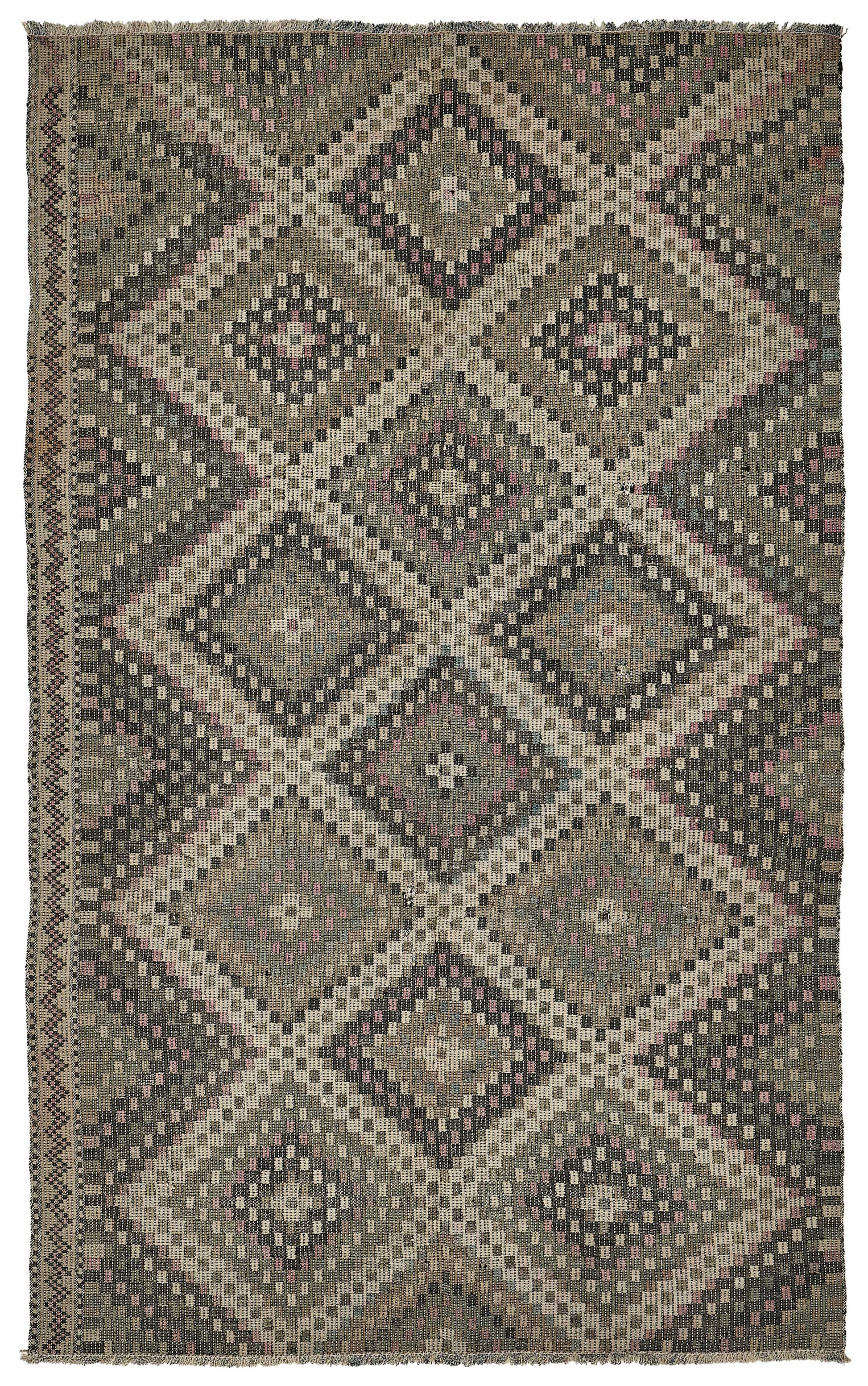 5x9 Vintage Turkish Cicim Kilim Rug - 51213