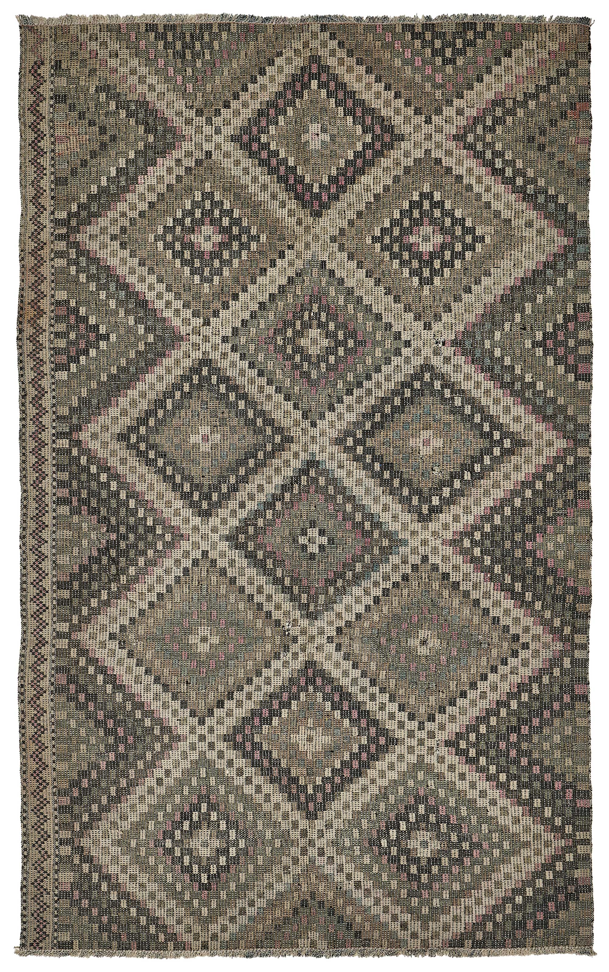 5x9 Vintage Turkish Cicim Kilim Rug - 51213
