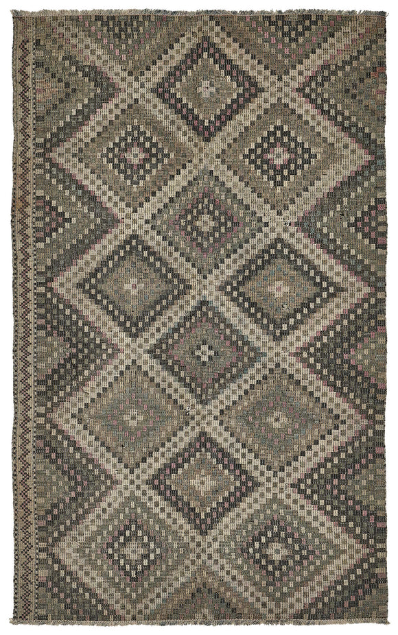 5x9 Vintage Turkish Cicim Kilim Rug - 51213