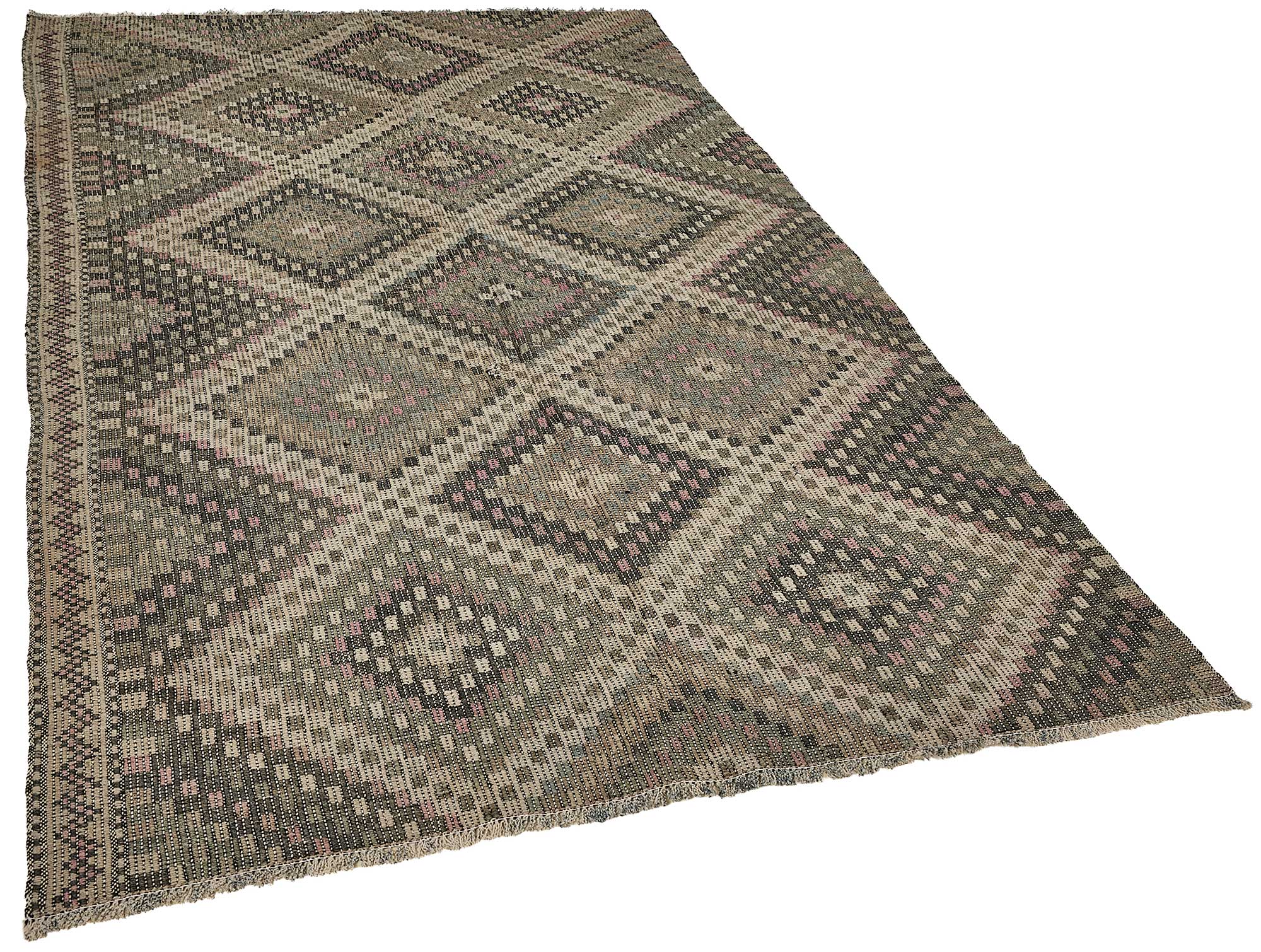 5x9 Vintage Turkish Cicim Kilim Rug - 51213