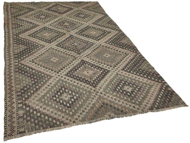 5x9 Vintage Turkish Cicim Kilim Rug - 51213