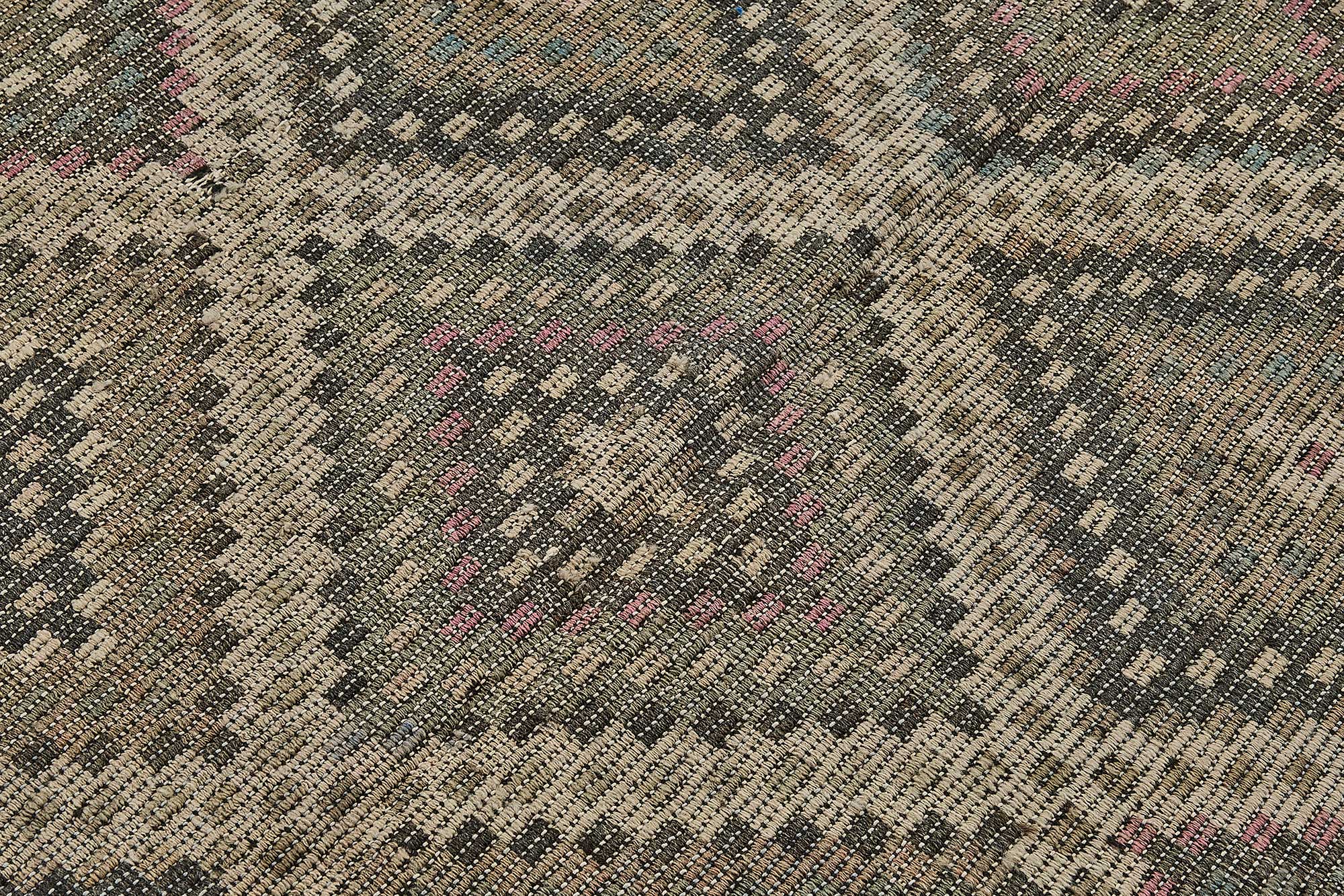 5x9 Vintage Turkish Cicim Kilim Rug - 51213