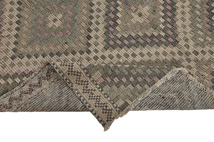 5x9 Vintage Turkish Cicim Kilim Rug - 51213