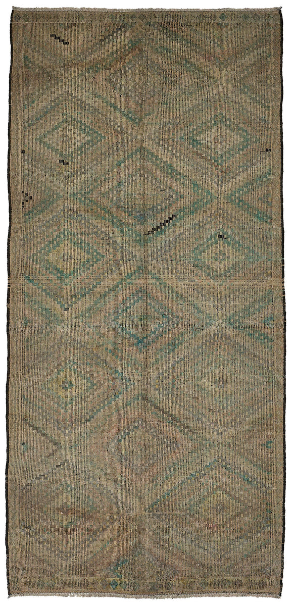 6x12 Vintage Turkish Cicim Kilim Rug - 51214