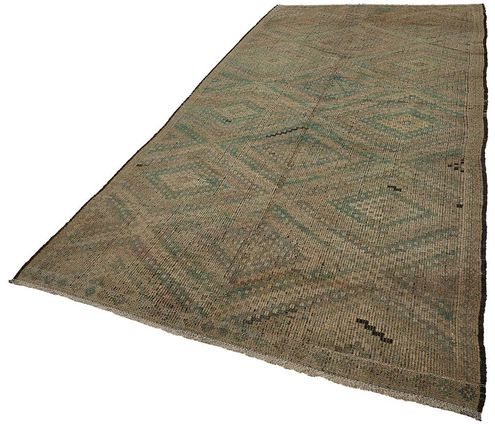 6x12 Vintage Turkish Cicim Kilim Rug - 51214