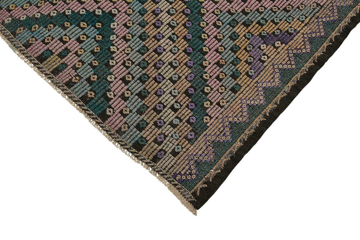 7x11 Vintage Turkish Cicim Kilim Rug - 51215