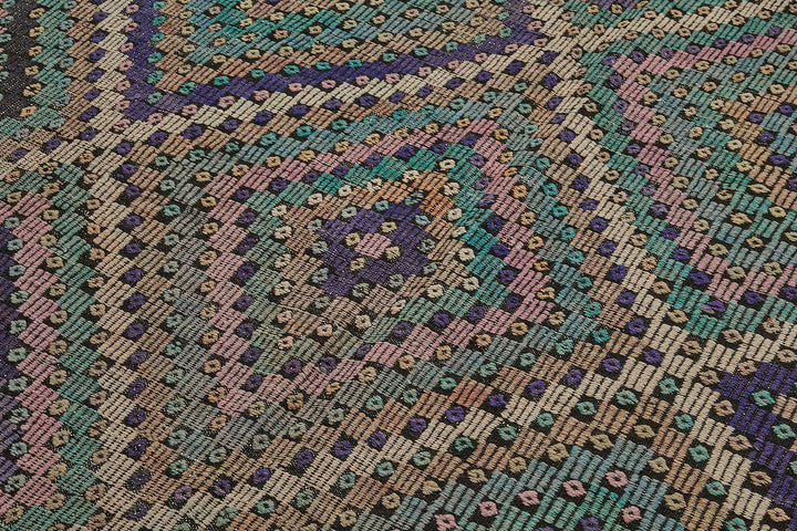 7x11 Vintage Turkish Cicim Kilim Rug - 51215