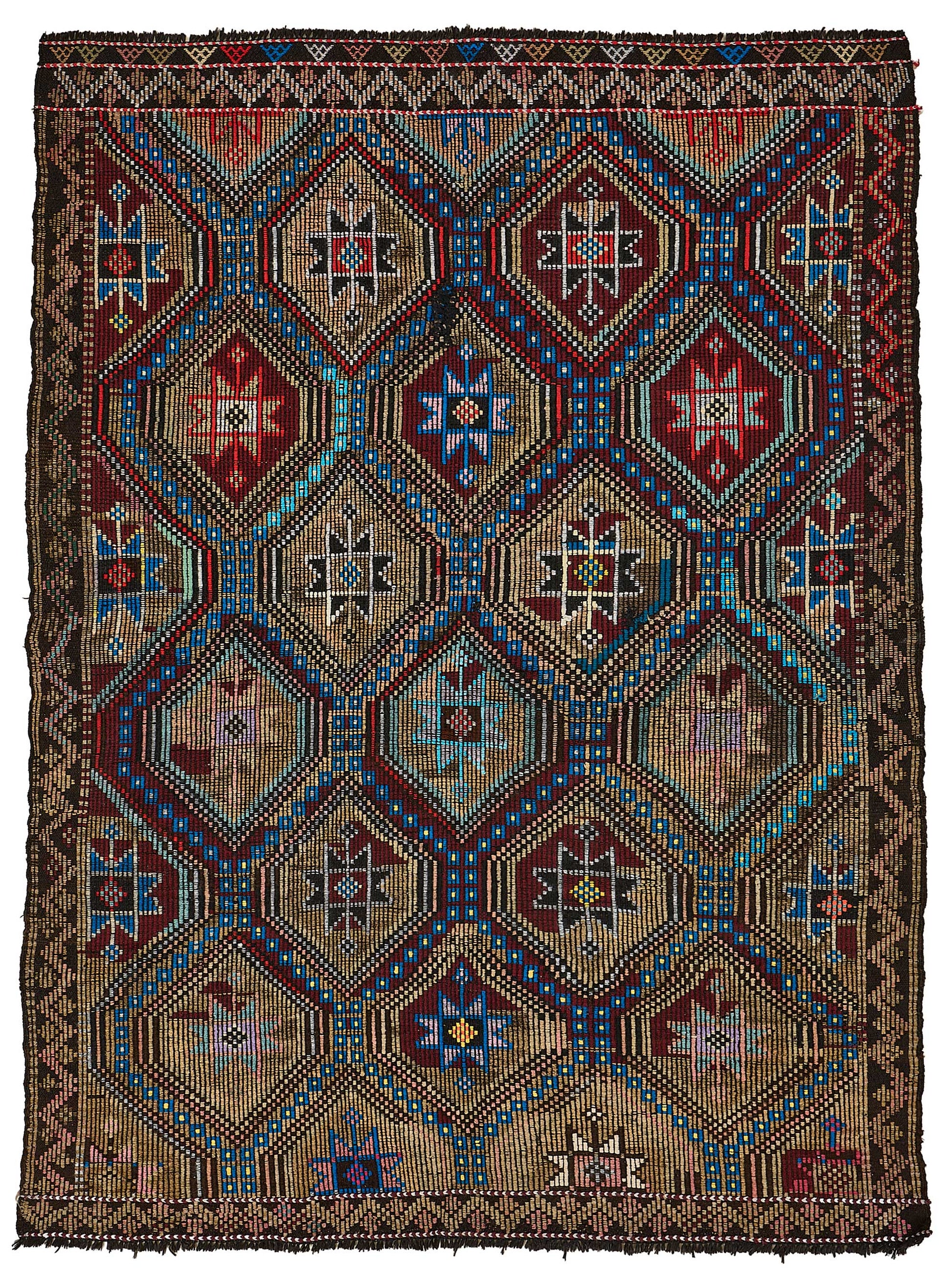 6x8 Vintage Turkish Cicim Kilim Rug - 51216