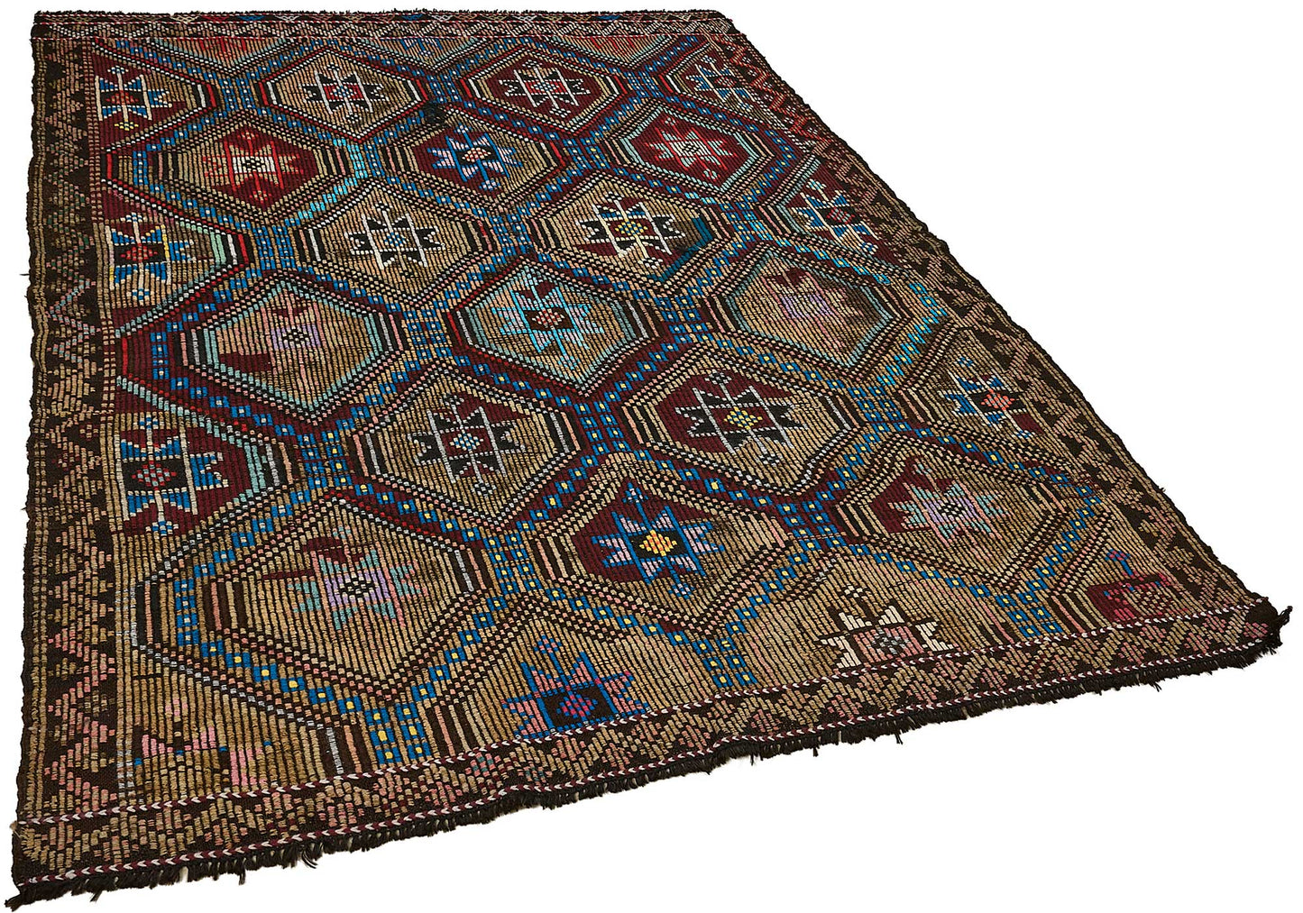 6x8 Vintage Turkish Cicim Kilim Rug - 51216