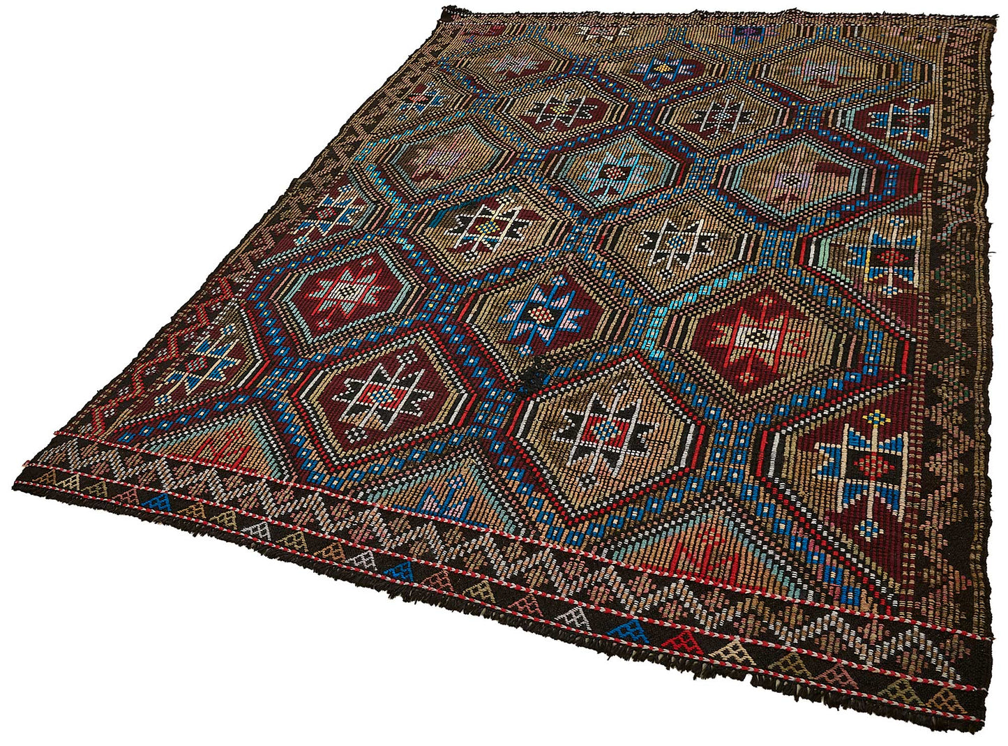 6x8 Vintage Turkish Cicim Kilim Rug - 51216