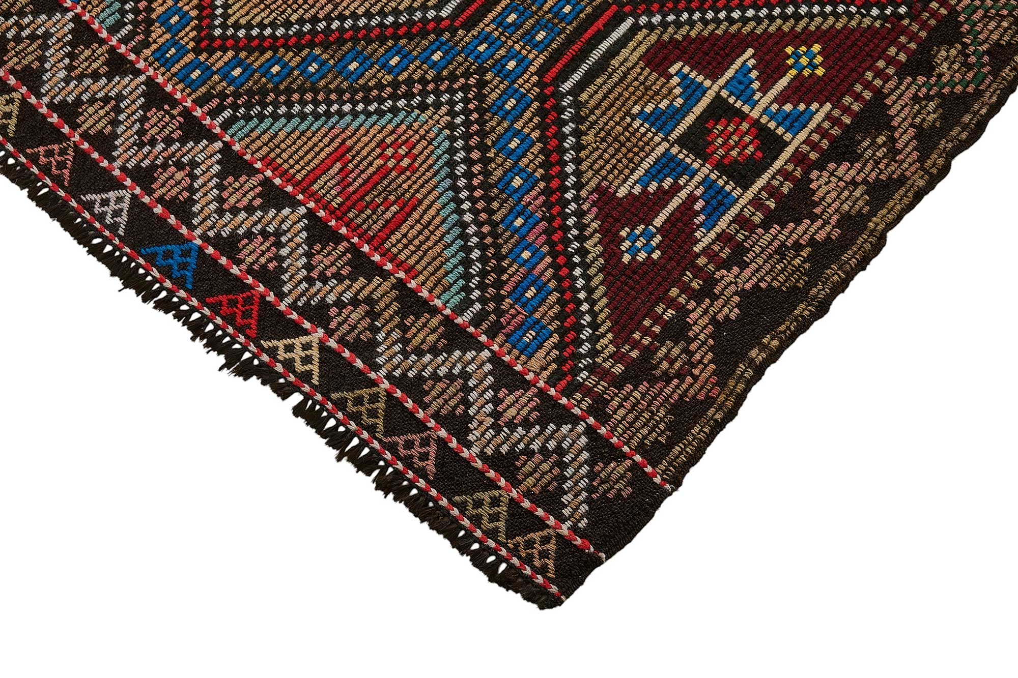 6x8 Vintage Turkish Cicim Kilim Rug - 51216