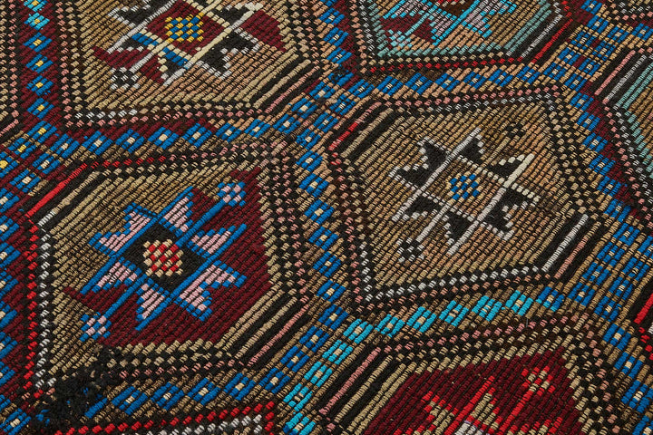6x8 Vintage Turkish Cicim Kilim Rug - 51216