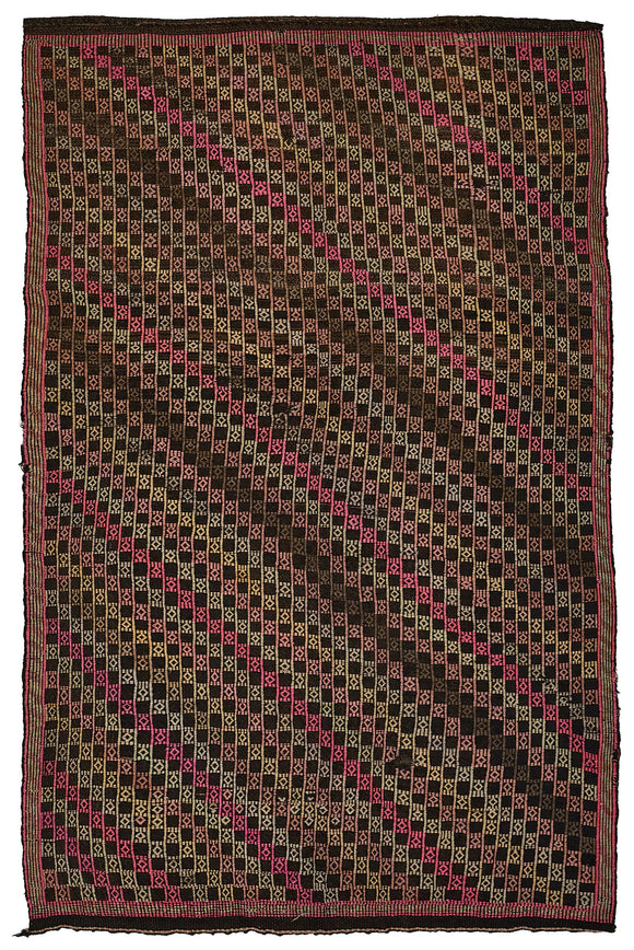 6x9 Vintage Turkish Cicim Kilim Rug - 51218