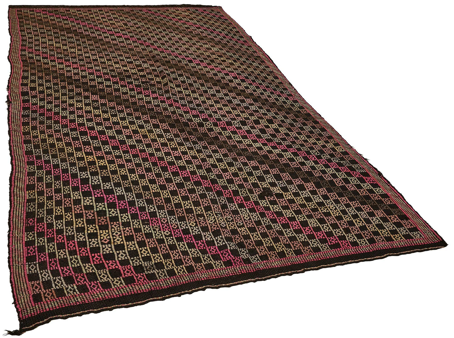 6x9 Vintage Turkish Cicim Kilim Rug - 51218