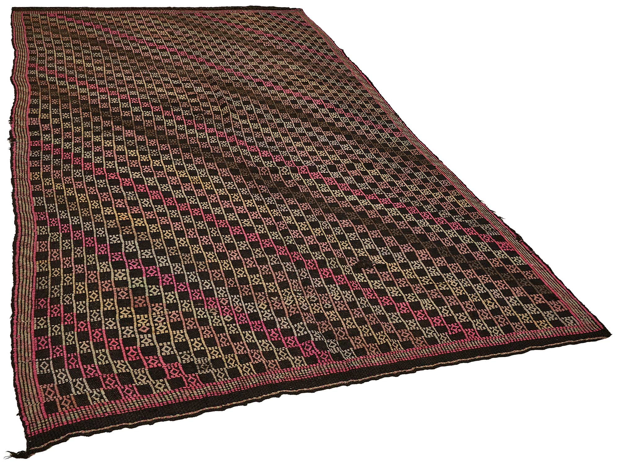 6x9 Vintage Turkish Cicim Kilim Rug - 51218