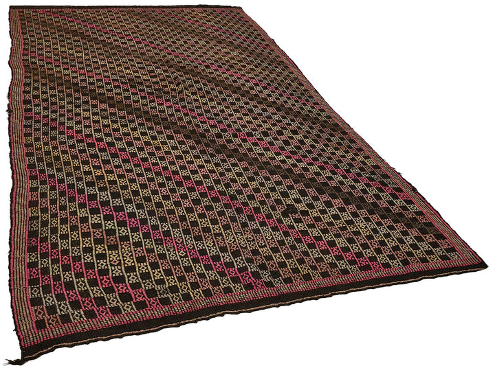 6x9 Vintage Turkish Cicim Kilim Rug - 51218