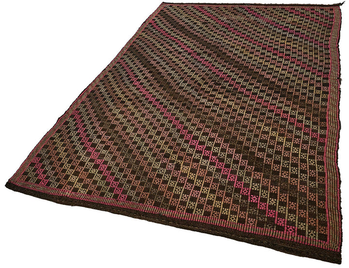 6x9 Vintage Turkish Cicim Kilim Rug - 51218