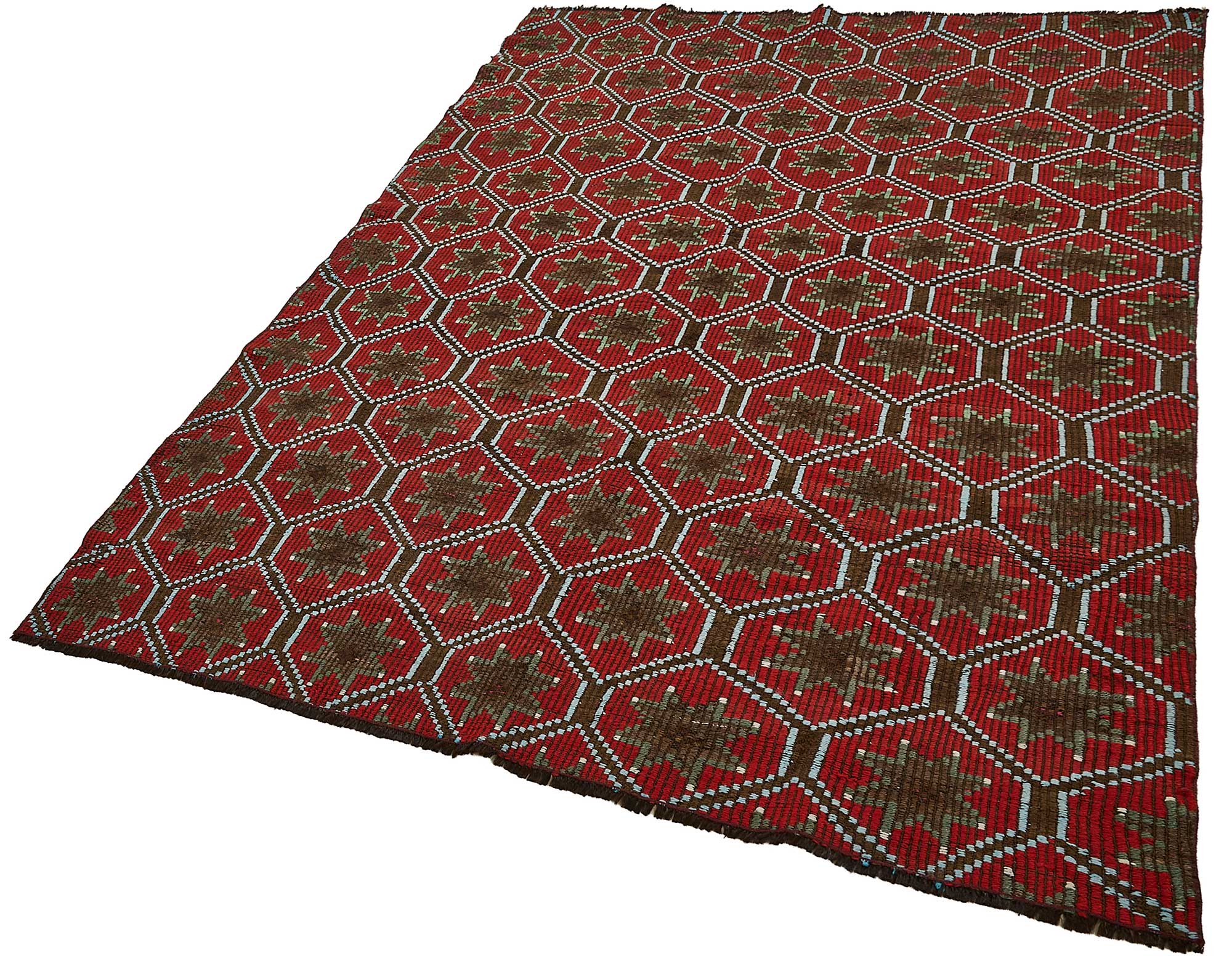 5x7 Vintage Turkish Cicim Kilim Rug - 51219