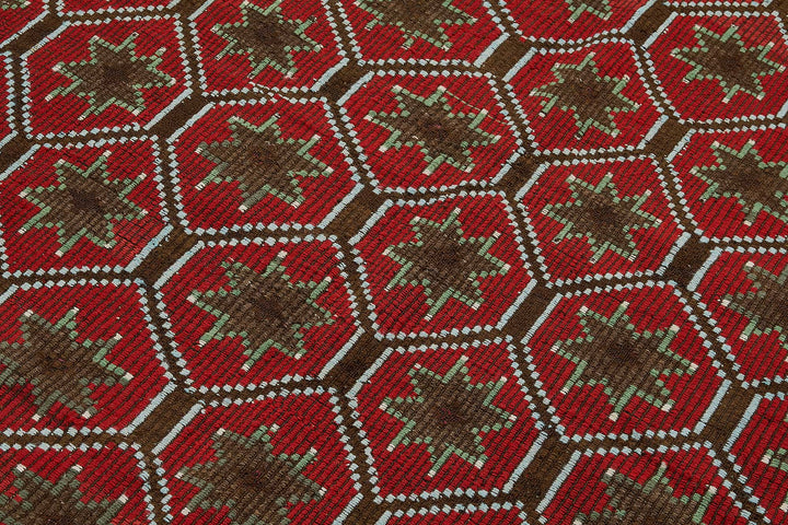 5x7 Vintage Turkish Cicim Kilim Rug - 51219