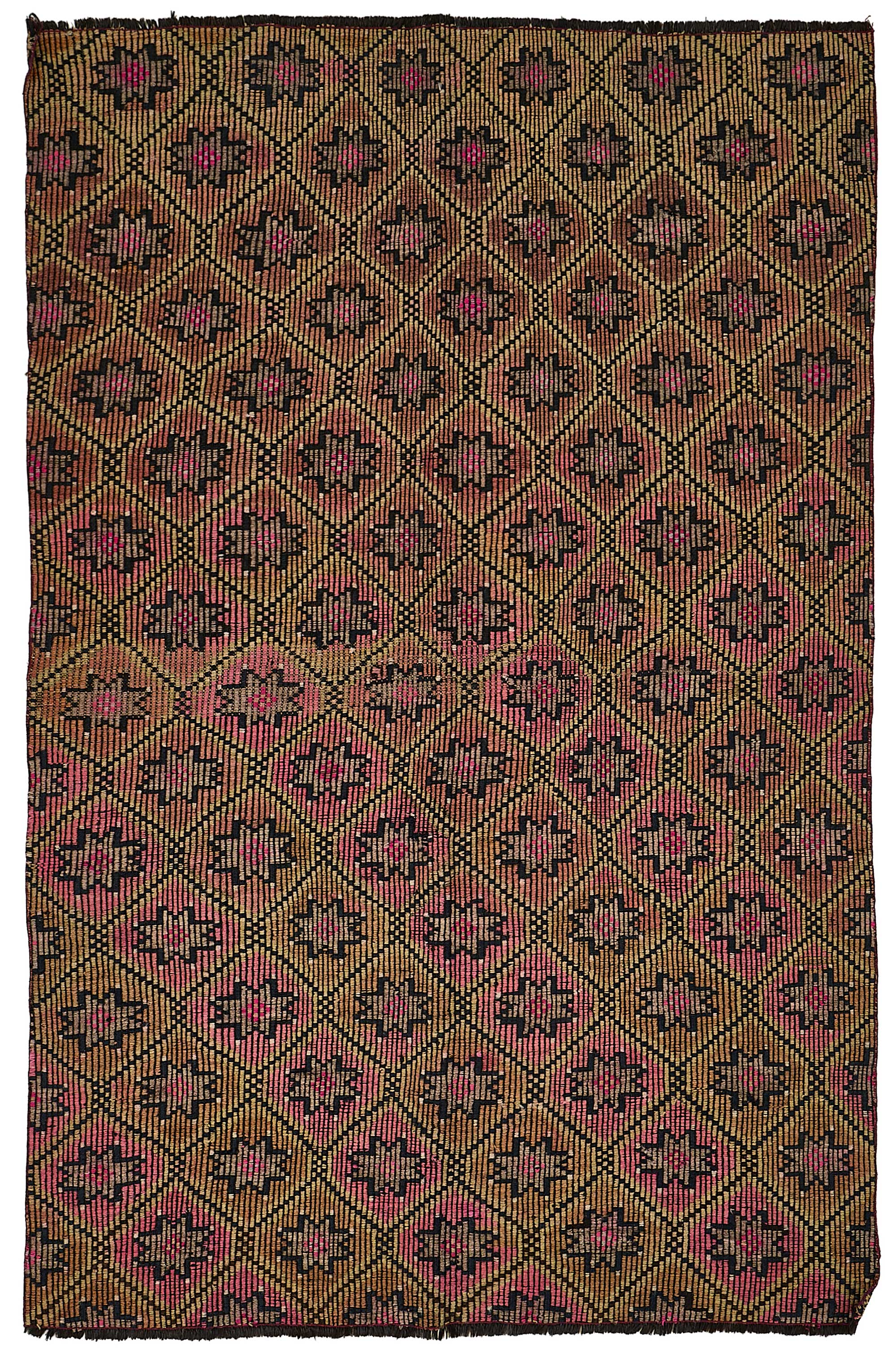 5x8 Vintage Turkish Cicim Kilim Rug - 51221