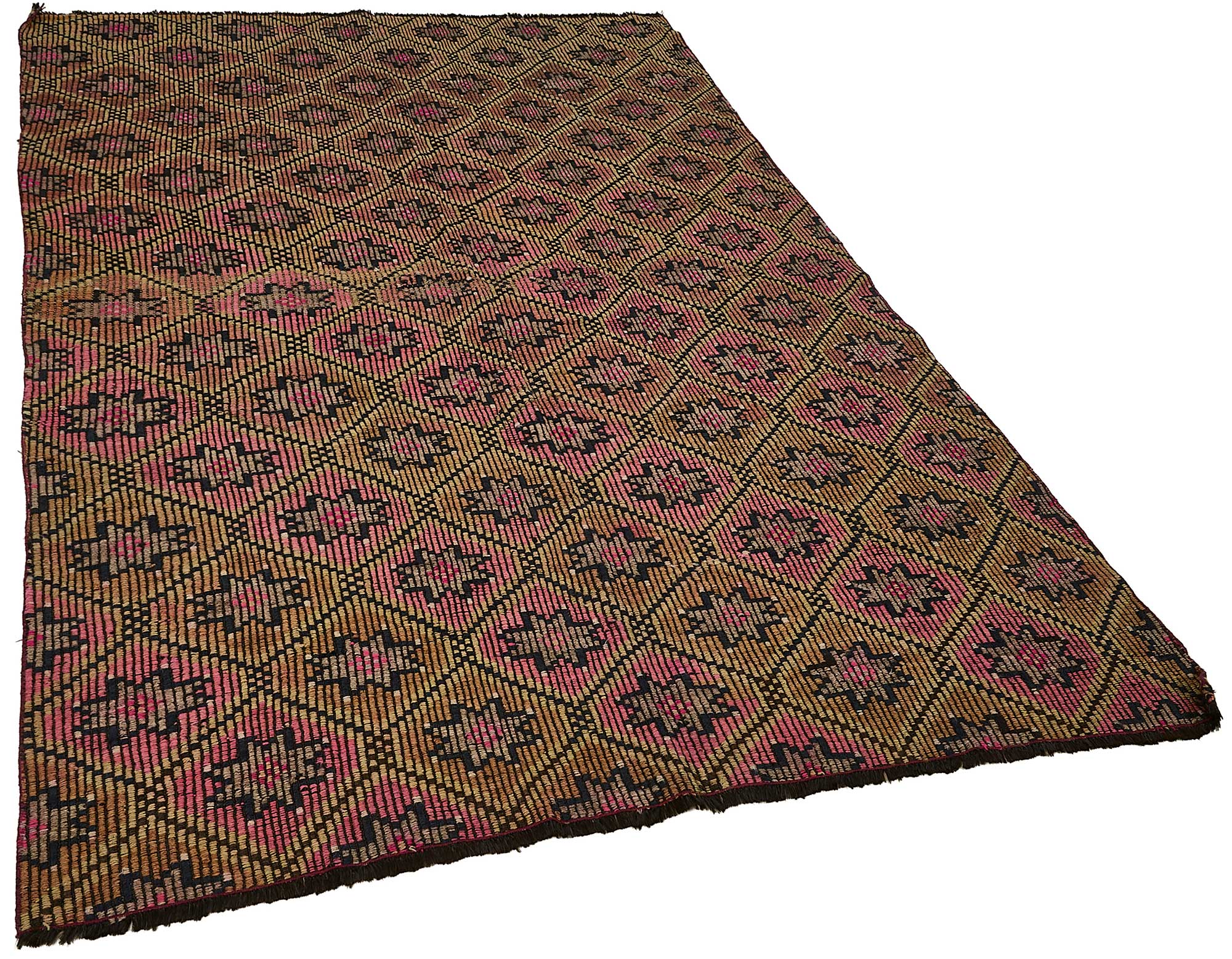 5x8 Vintage Turkish Cicim Kilim Rug - 51221