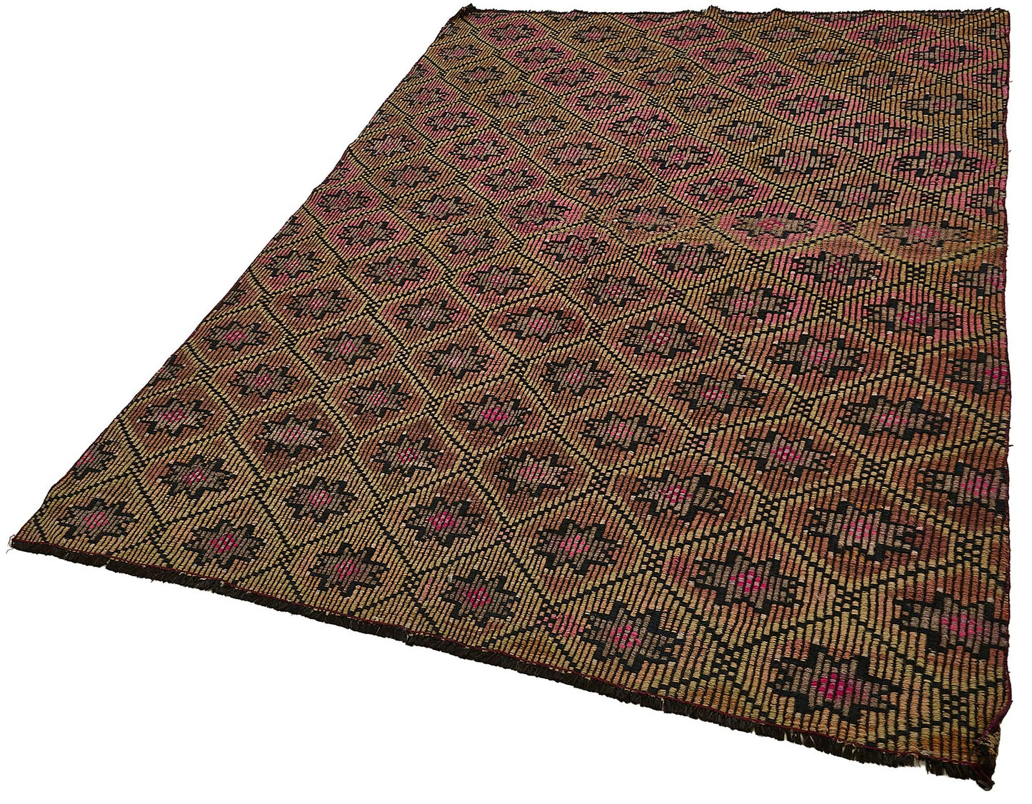 5x8 Vintage Turkish Cicim Kilim Rug - 51221