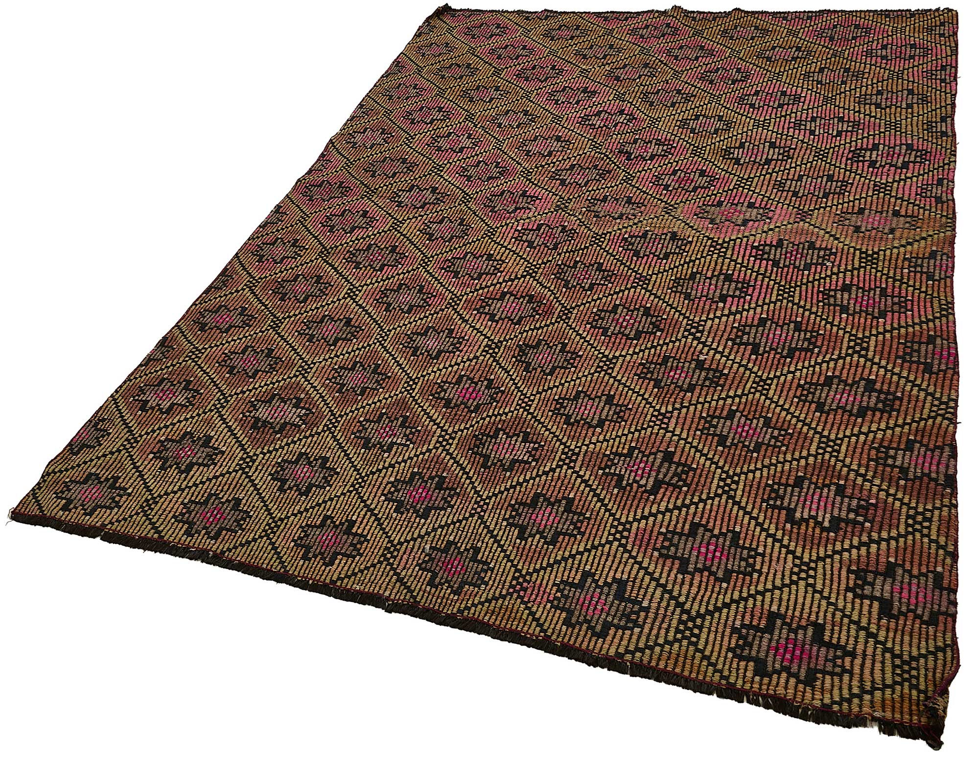 5x8 Vintage Turkish Cicim Kilim Rug - 51221